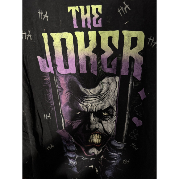 Joker Batman Character T Shirt Men's Sz XXL Black DC Comics - Picture 4 of 14